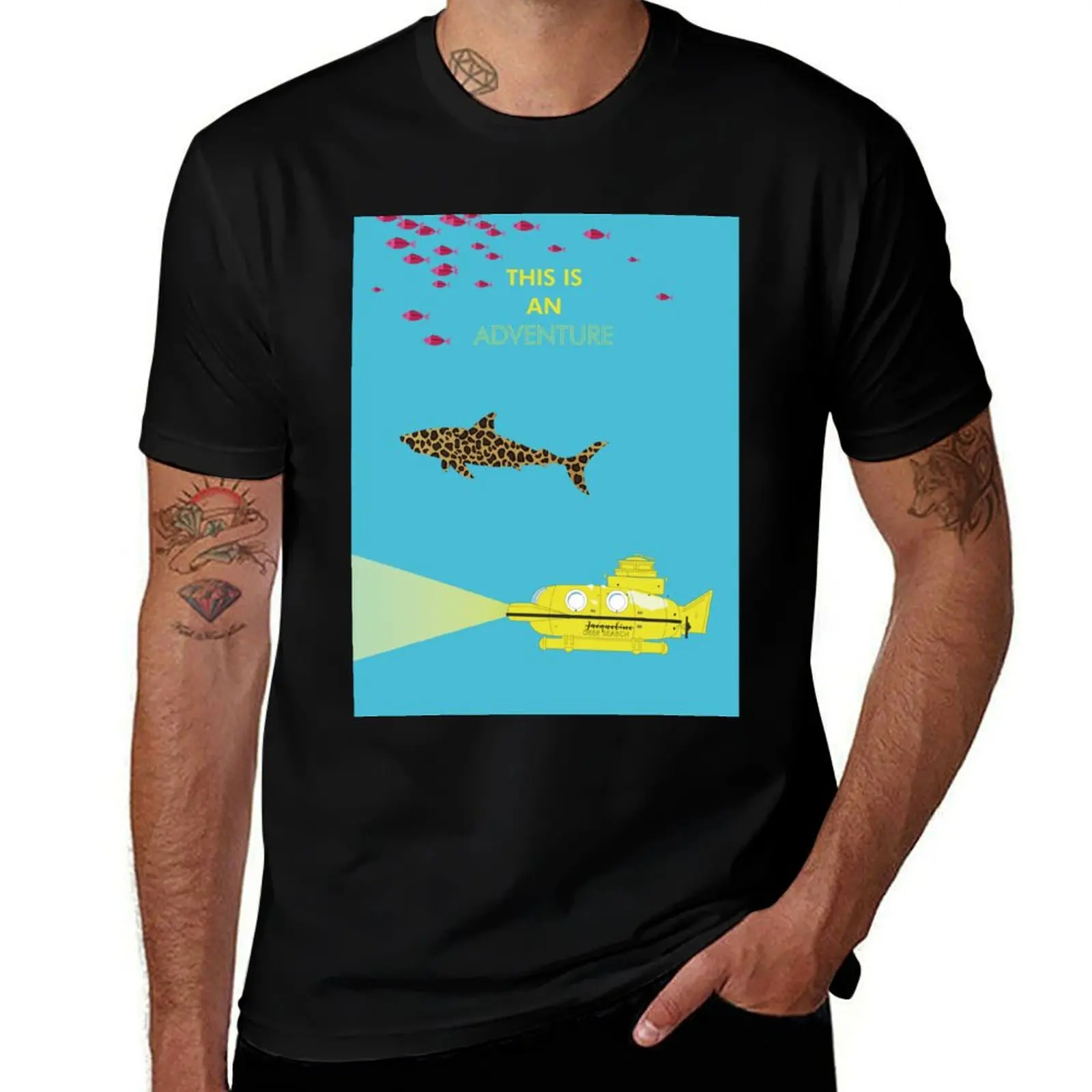 

the life aquatic with steve zissou, wes anderson T-Shirt t shirts with prints man t shirts high quality luxury brand T-Shirt