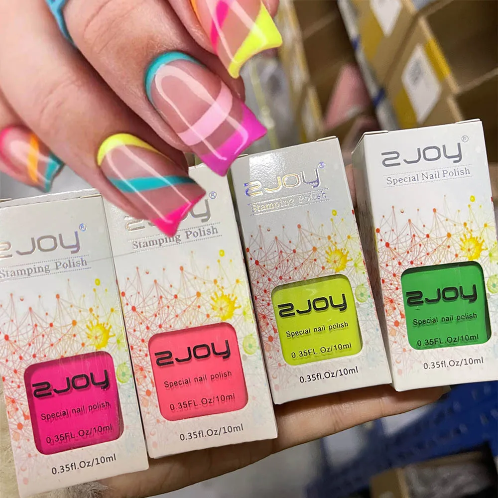 30 Farben Nail Art Stempel politur für Maniküre DIY Öl Gel Nagel Stempel platten Druck Design schwarz weiß Nagellack 10ml