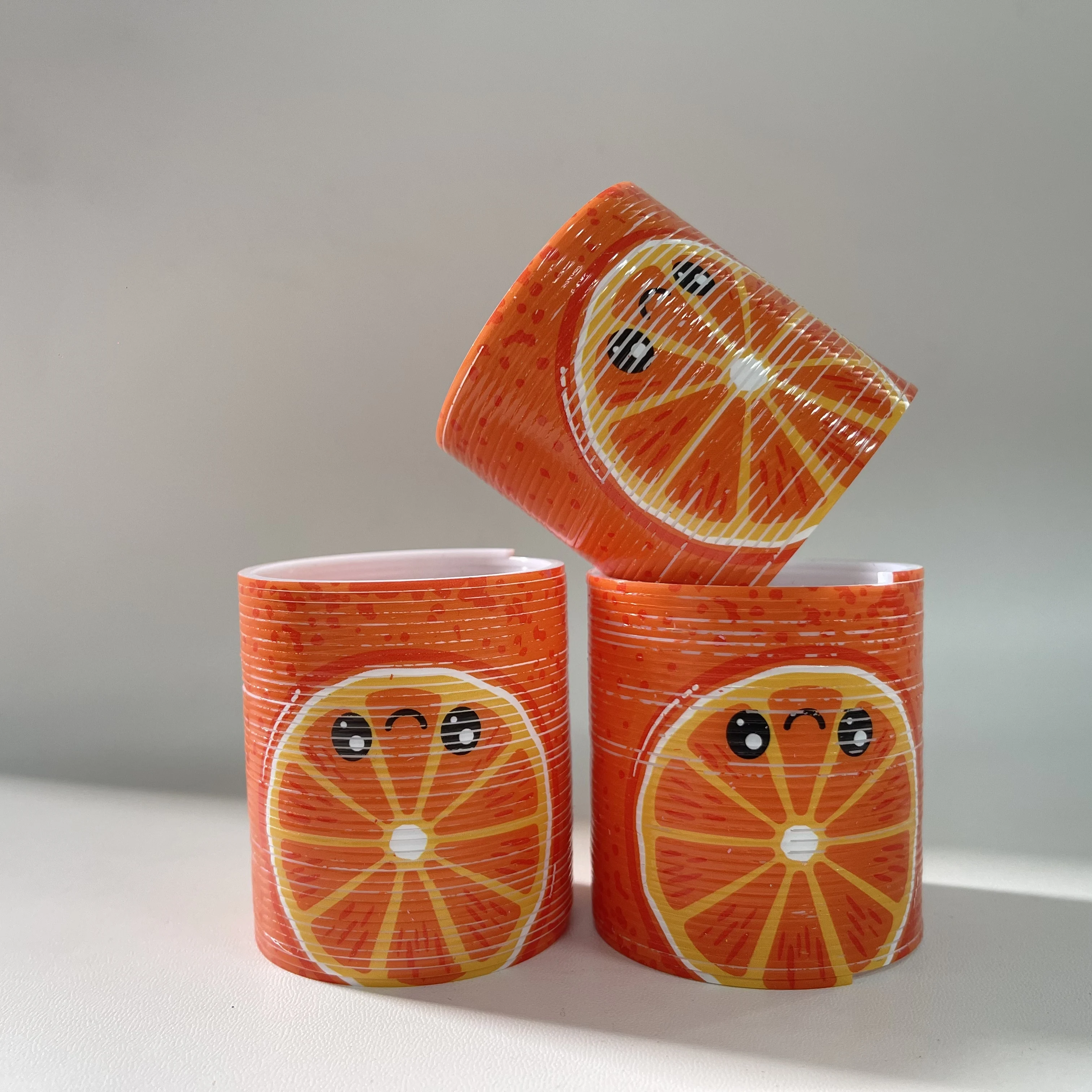 

Bright Orange Rainbow Spring Fidget Toy for Kids - Educational Stress Relief Toy Pack of 1/3/6pcs