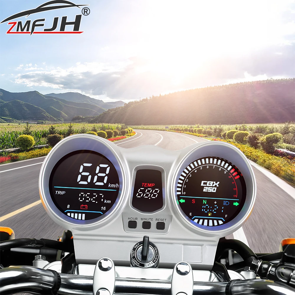

12 В мотоциклетный спидометр, одометр, приборная панель для Honda CBX250 CBF250 Twister 2001-2008 об/мин, механизм напряжения по индивидуальному заказу
