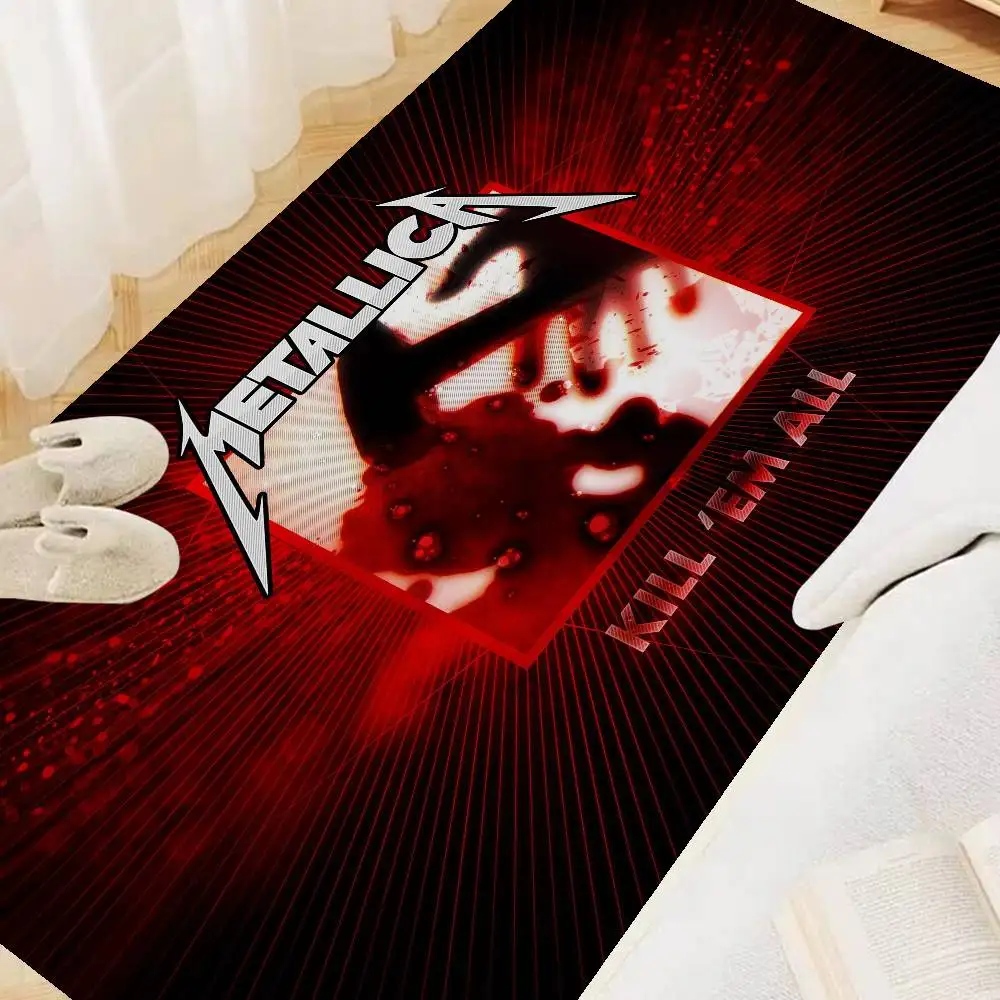 Metallica Music Master of Puppets Floor Mat Anti-slip Absorb Water Long Strip Cushion Bedroon Mat Alfombra