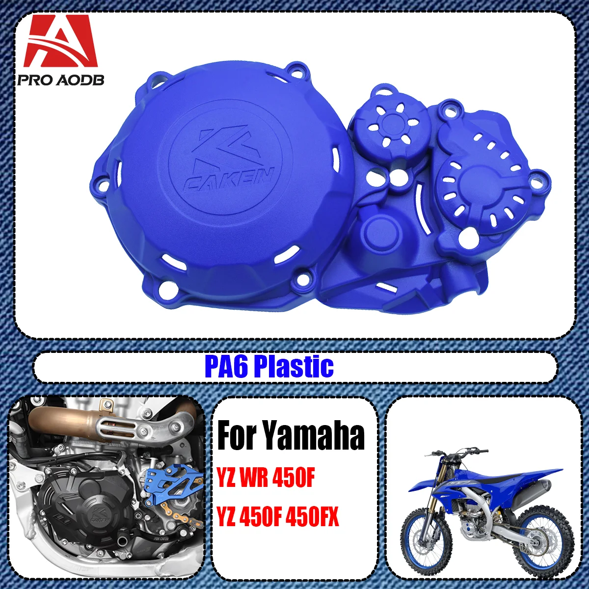 

Motorcycle Engine Clutch Cover Ignition Protector Guard For Yamaha WR450F YZ450F YZ450FX 2024 2025 NEW Model Motocross