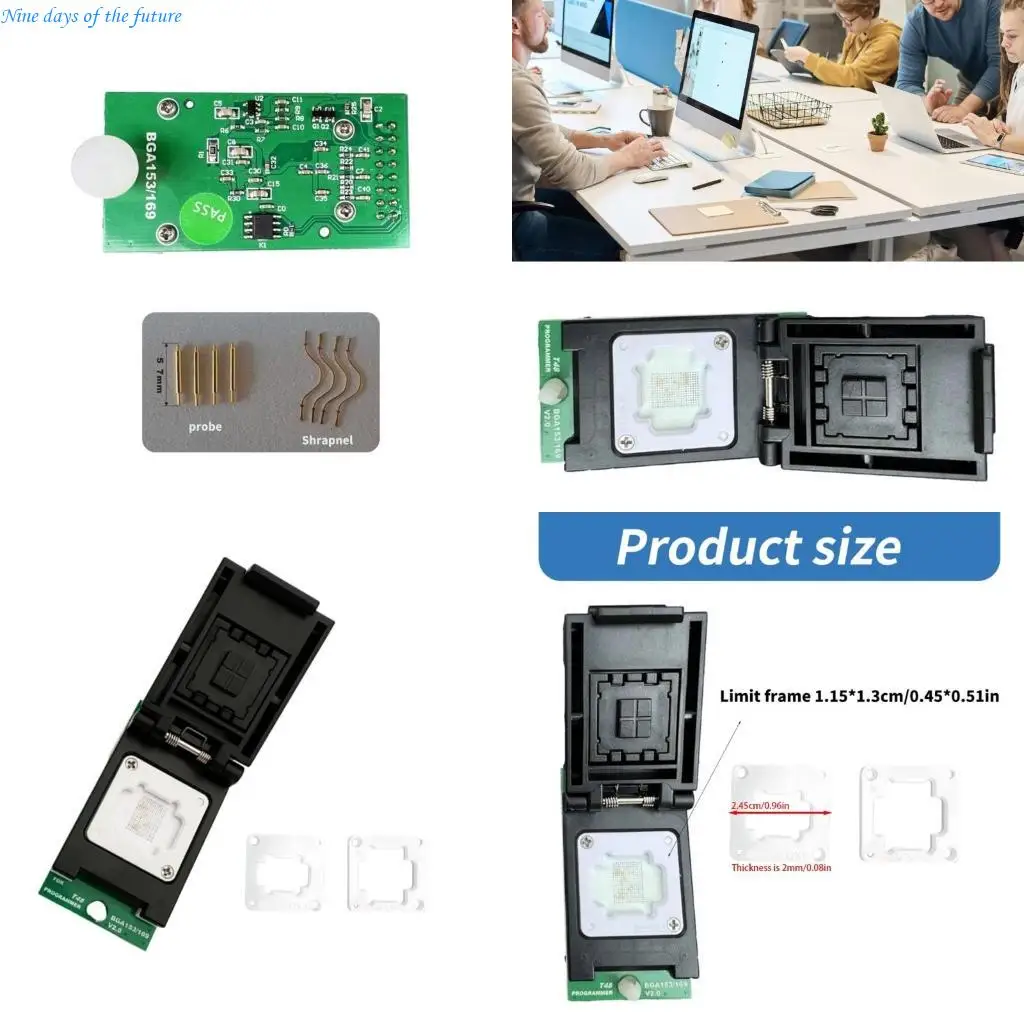 

Высокая точность EMMC BGA153/169 Адаптер для совместимости программирования T48 E65A