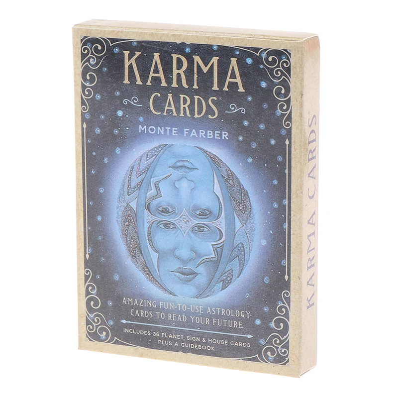 1Box Karma Oracle Cards Fortune Telling Divination Tarot Deck Family Party Leisure Table Game Karma Card Tarot Deck