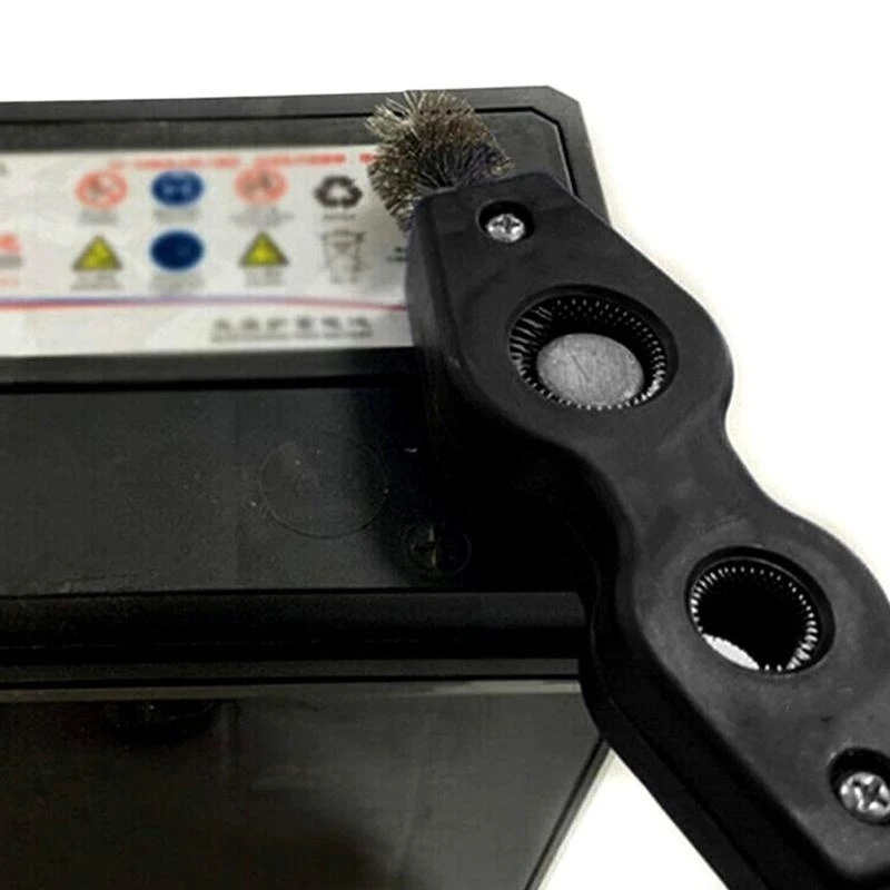 H7BD Battery Post Terminal Cleaner Car Marine Steel Brush Electrical Clean 4 in 1