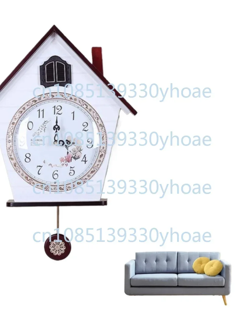 Cuckoo wall clock living room smart timekeeping silent creative children's room bird hour clock