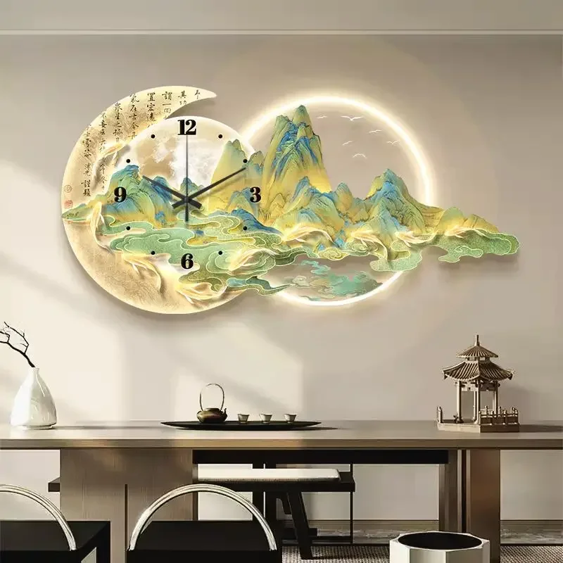 Aesthetic Luxury Unique Wall Clock Office Led Light Living Room Digital Clock Wall Bedroom Modern Horloge Murale Home Decoration