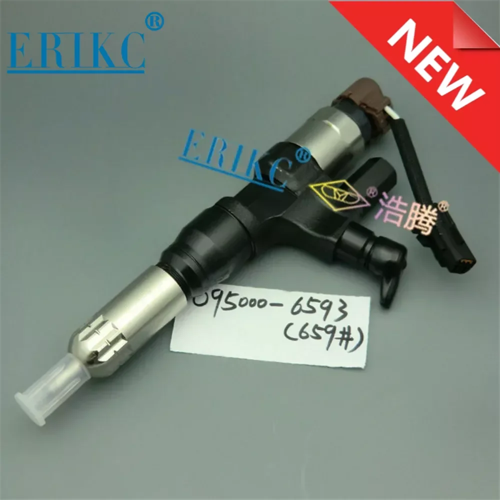 

ERIKC 095000-6591 (23670-E0010) Diesel Inyectores Common Rail 095000-6595 Excavator Genuine New Injector 095000-6593 for Hino