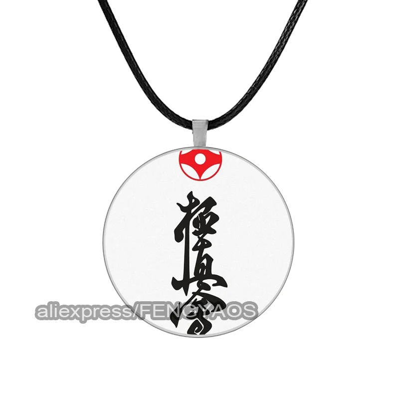 Oyama Kyokushin Karate Necklace for Men Accessories for Men Cool Kung Fu Rope Necklace Gift for Boy