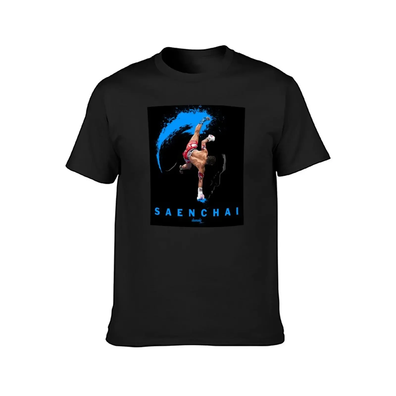 Saenchai BLUE Artwork by ShunsukeVisuals T-Shirt oversized t shirt boys whites t shirt for men