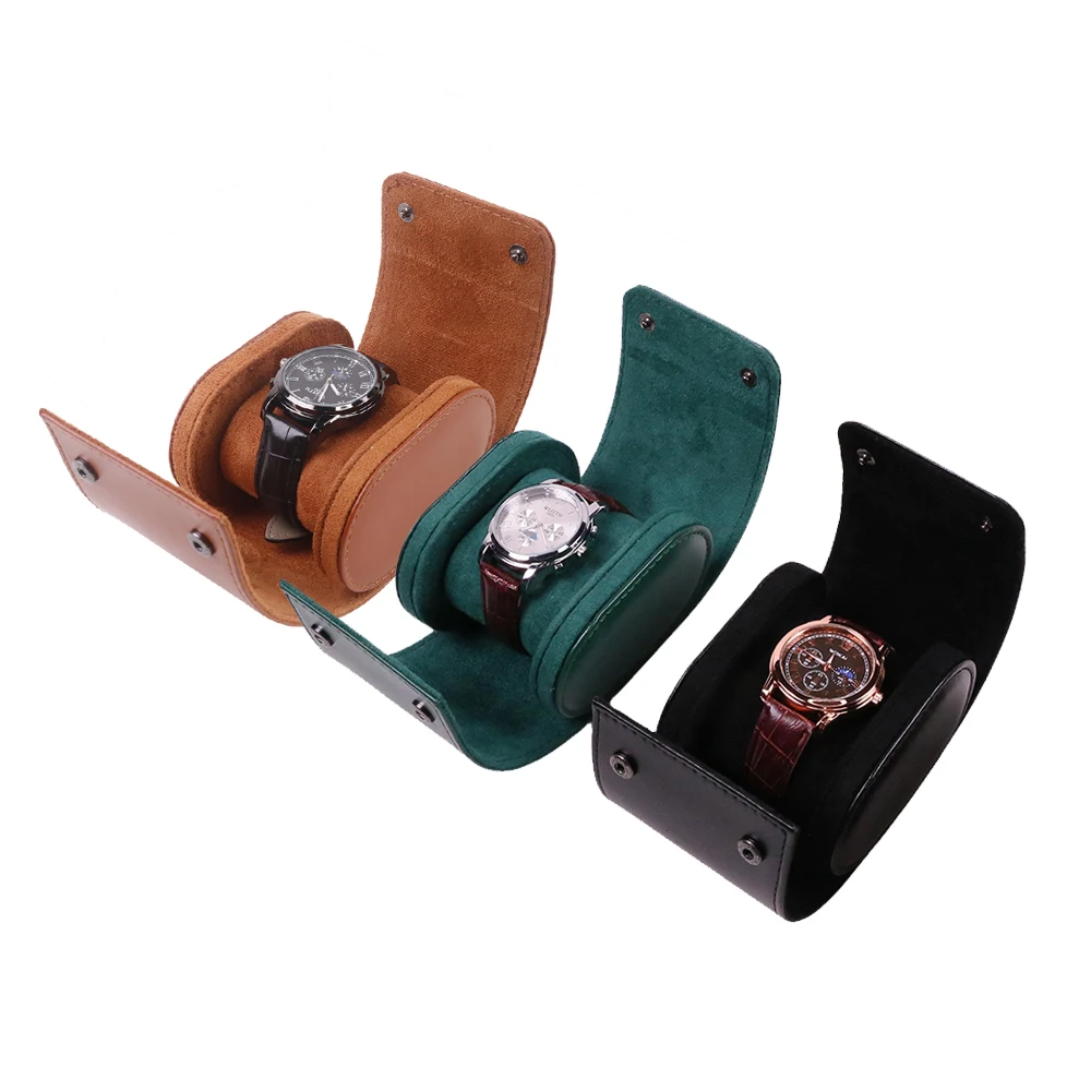PU Leather Watch Case Classic Travel Storage Dust-proof Travel Watch Storage Box Mechanical Watch Protector Gift Boxes