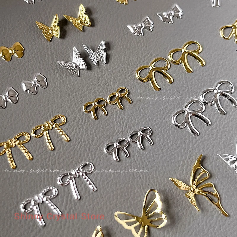 1 saco 3d liga oco borboleta arte do prego encantos gemas borboleta decoração do prego cristais de luxo strass para design do prego