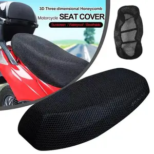 3D Mesh Motorcycle Seat Cover, respirável Scooter Seat Covers, Anti-Slip Almofada, Grade de Proteção Pad, Verão 10 principais vendas capa de acento moto - №2