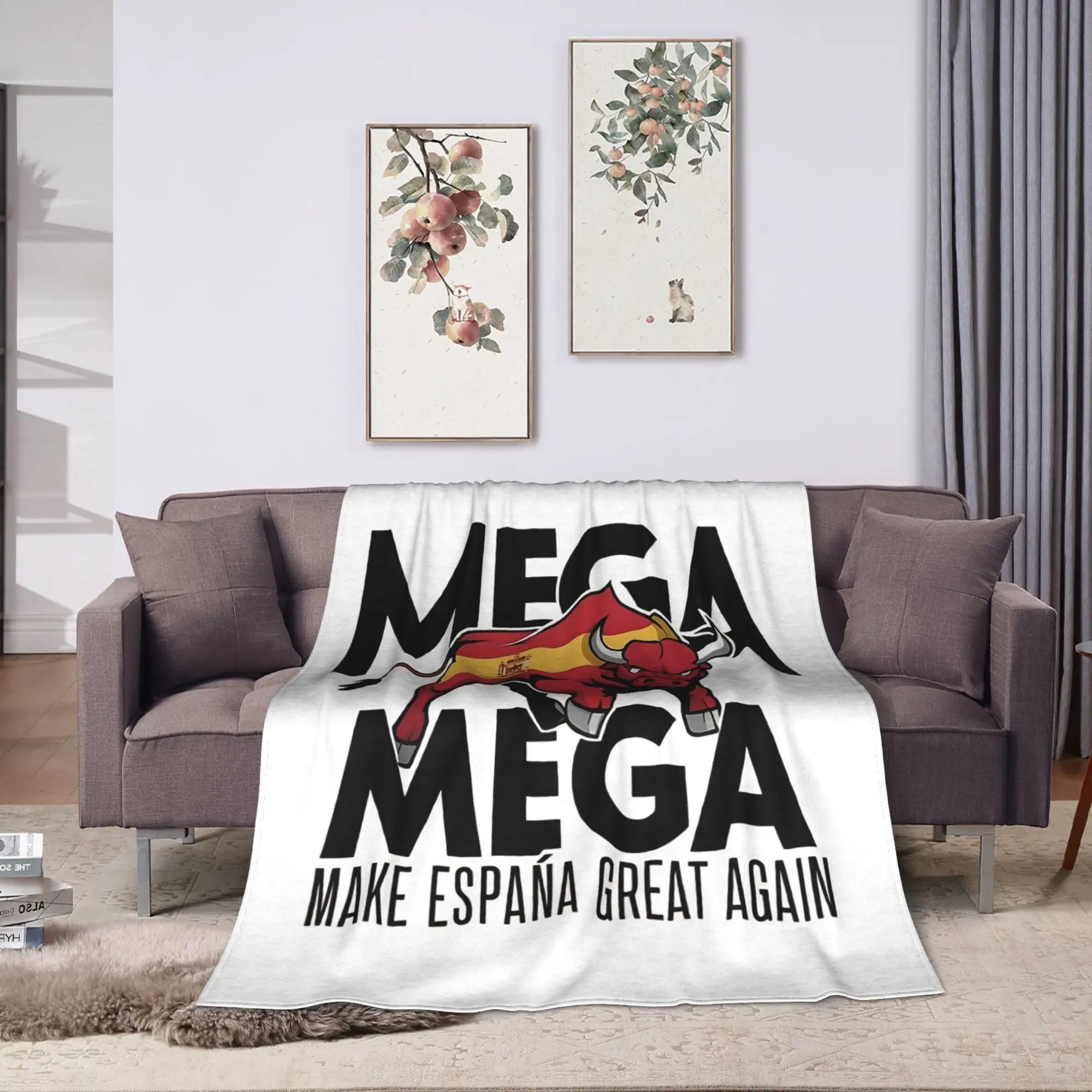 make spain great again  Flannel Blanket  Warm Throw Blanket for Couch Bed Camping Pattern Bedspread Sofa Bed Cover