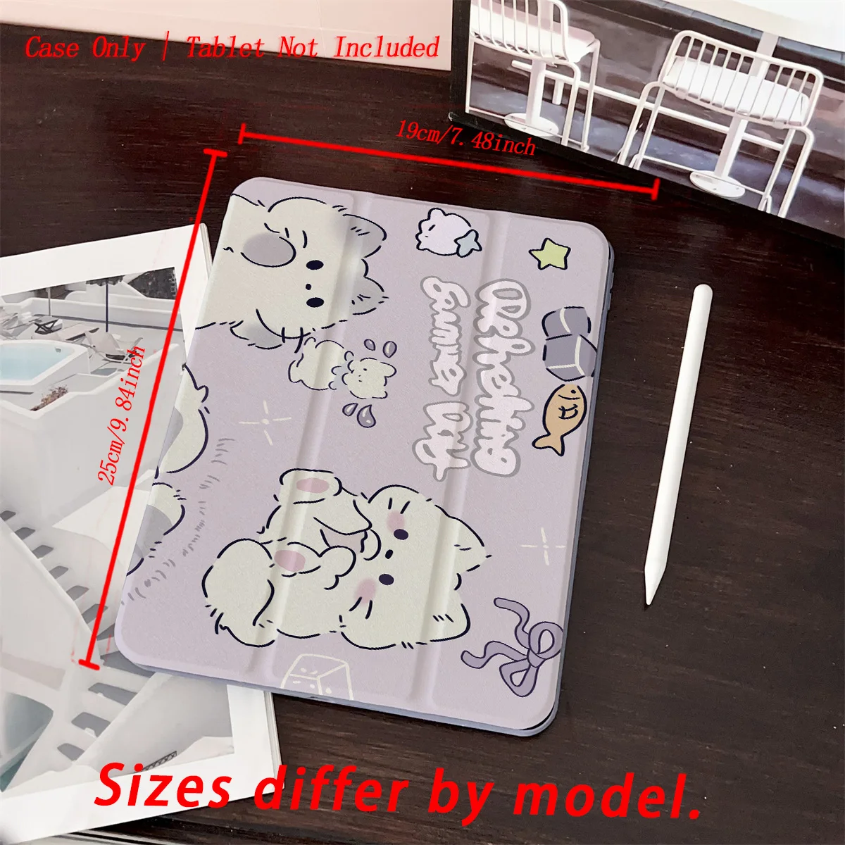 حافظة iPad مطبوعة على شكل حيوان لطيف كارتوني لهاتف Pro 12.9/11/Air 10.9/iPad 10.2/Mini 6، غطاء مقاوم للصدمات ومقاوم للاهتراء #6