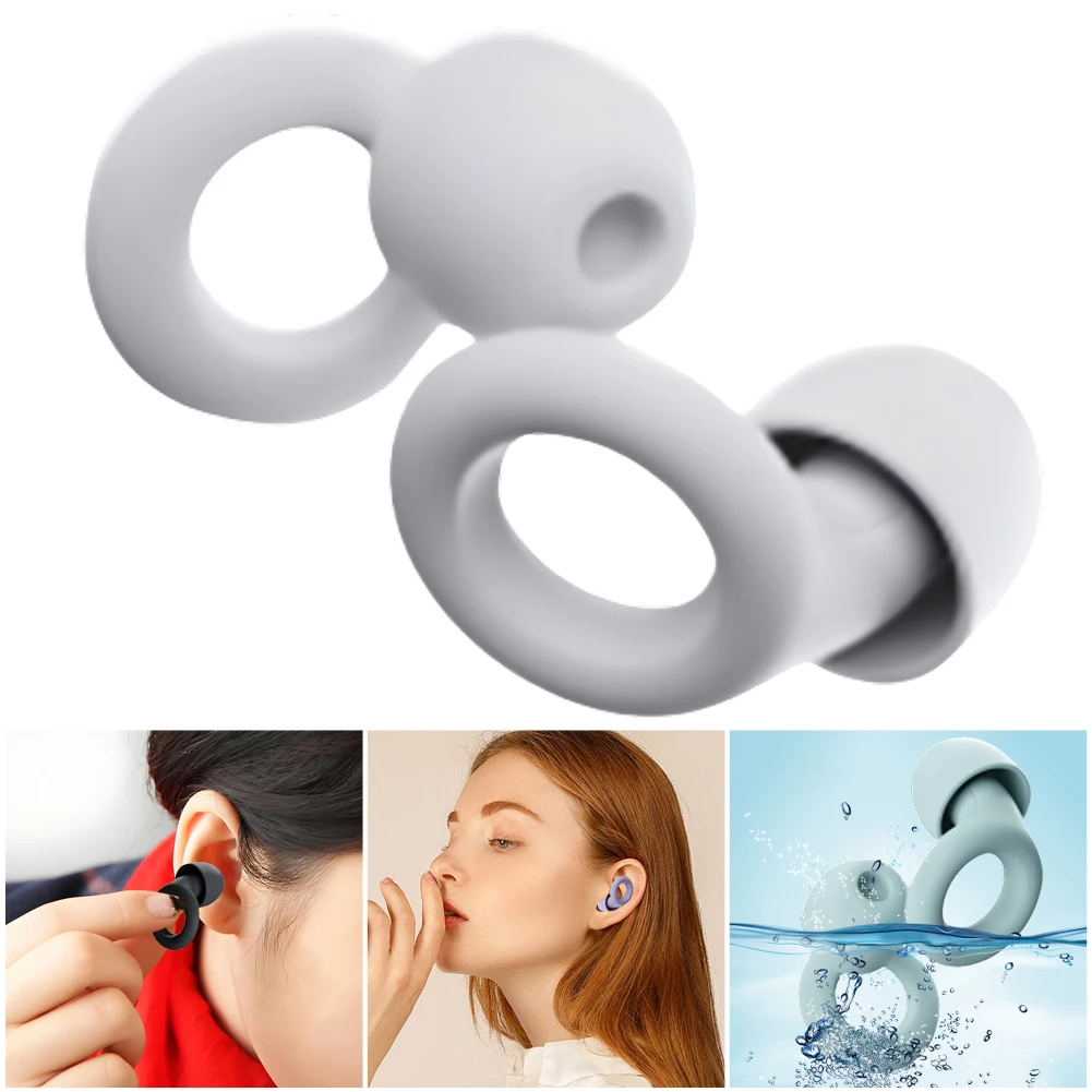

Super Soft Hearing Protection Reusable Canceling Noise Earplugs Set Waterproof for Sleep Focus Study Noise Sensitivity & Travel