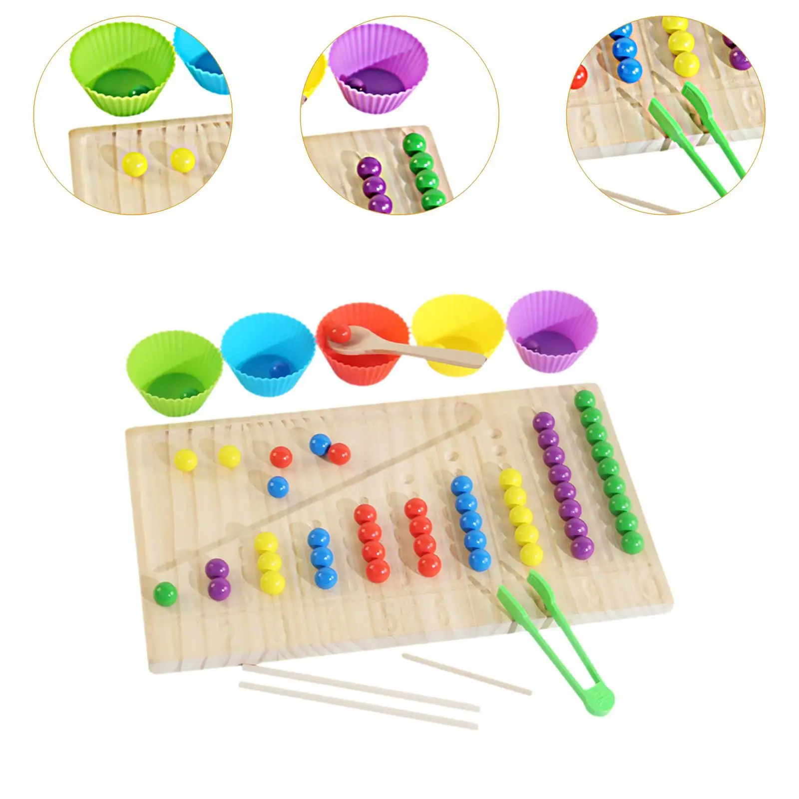 Juguete de clasificación de colores, juego a juego, juguete de habilidad motora fina, juguete para contar matemáticas, cuentas matemáticas Montessori, juguete para contar, regalos de cumpleaños para niños