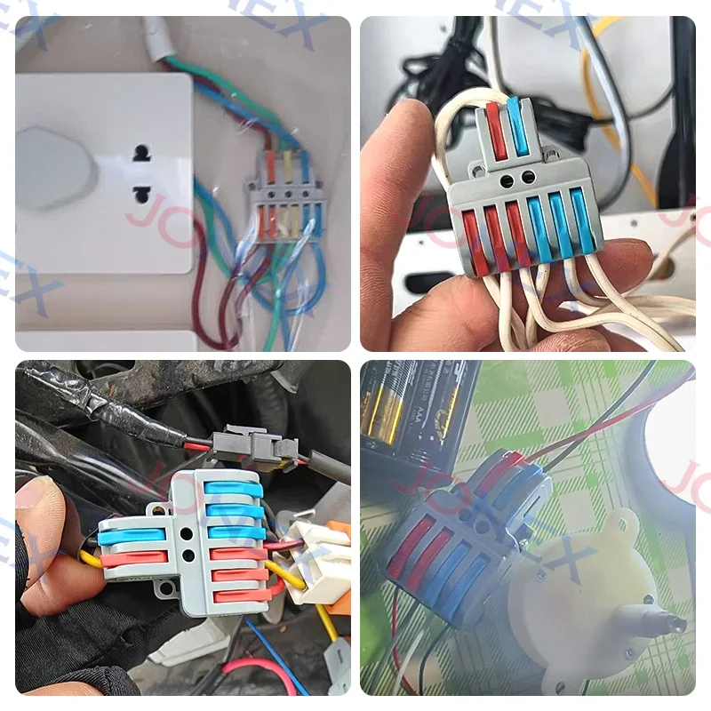 5PCS Lever Terminal Block Electrical Wire Connector Splitter for Quick Connection and Fast Splice Home LED Light Conductor Cable