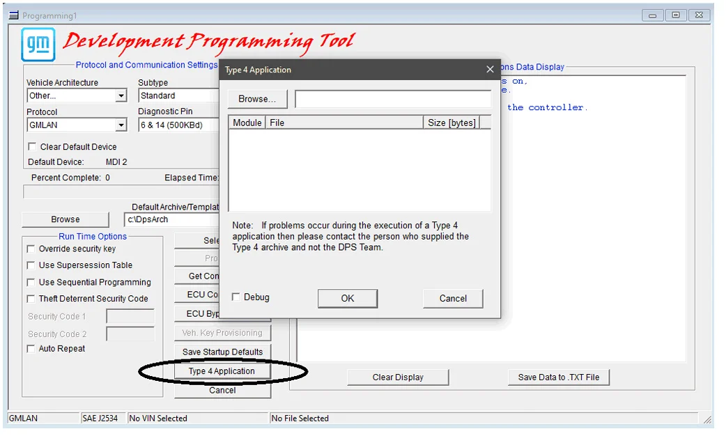GM DPS  4.54.1000 Development Programming System Added limited FSKA Change VIN Vehicle Key Provisioning  MAC Keys