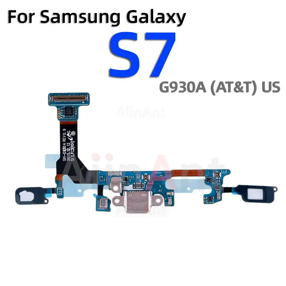 Aiinant USB 충전 도크 보드 포트 충전기 플렉스 케이블, 삼성 갤럭시 S6 S7 엣지 G920A G925A G930A G935A 용