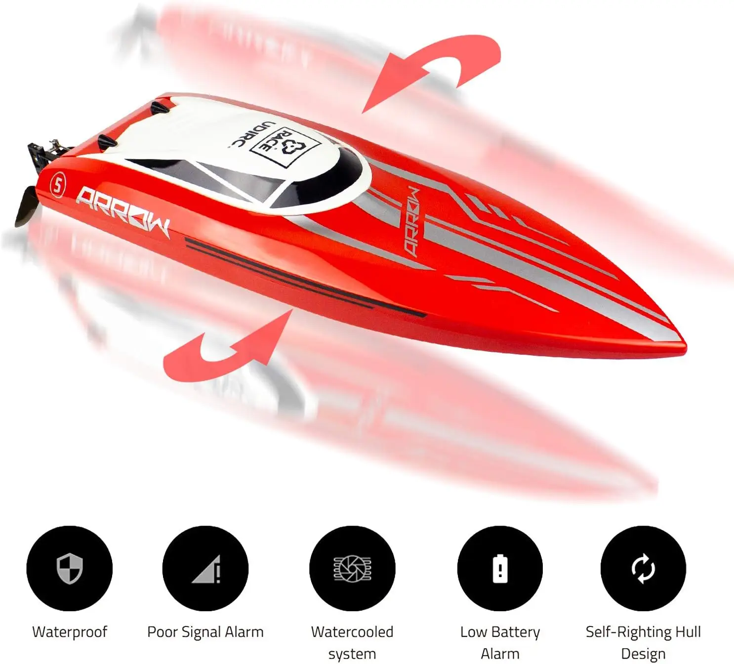 Brushless 30 MPH High Speed Boat Large Racing Remote Control Boat for Adults and Kids