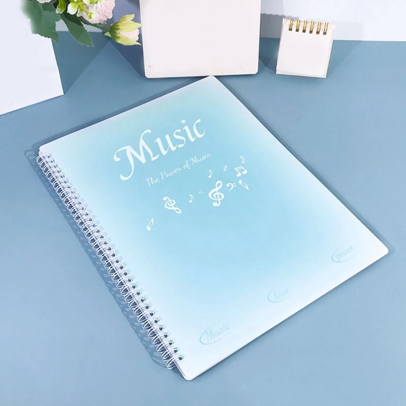 Sheet Music Folder, 40 Pages, Sheet Music/Holder,Fits Letter Size A4, Choir Folder