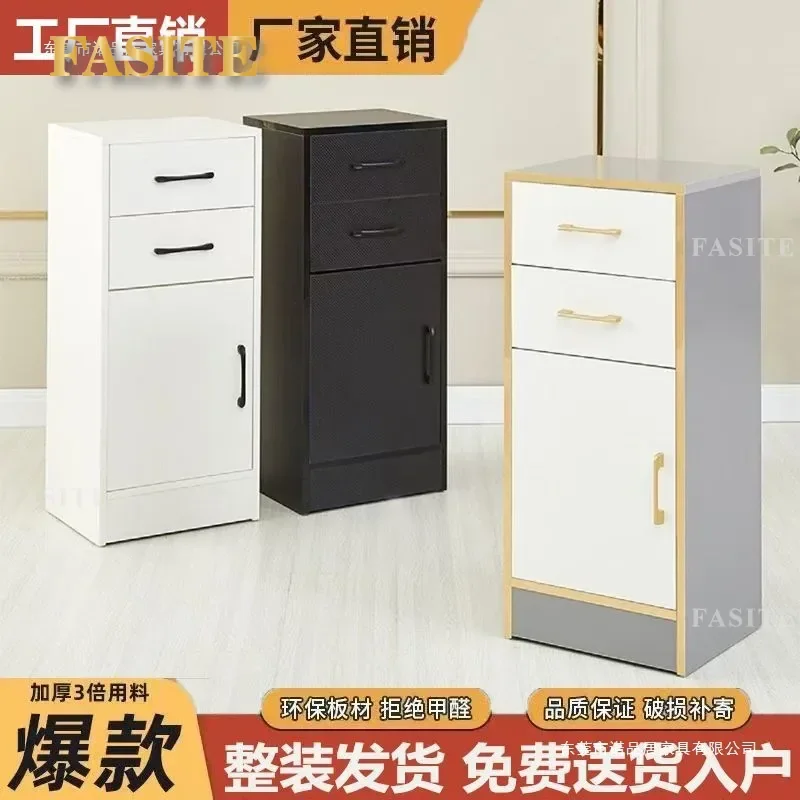 For Barber Shop Tool Cabinet Hairdresser Station Beauty Storage Unit Professional Hair Cutting Workbench with Drawers