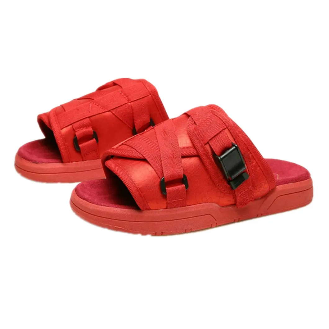 Couple Canvas Slippers Summer New Fashion Men and Women Non-slip Leisure Thick-soled Beach Sandals