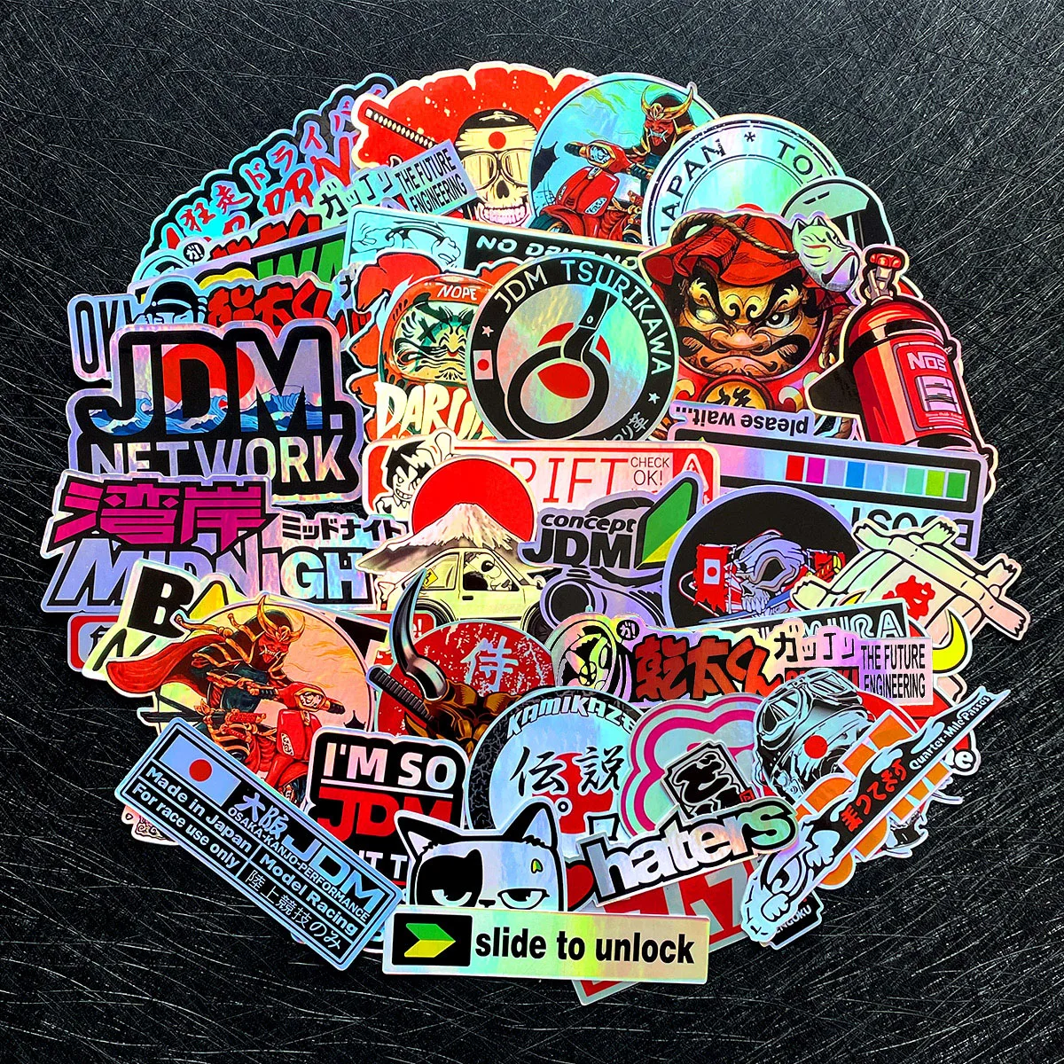 40 Teile/los Zufällig JDM Motorrad Aufkleber Moto Körper Helm Auto Vinyl Aufkleber Zubehör Für Yamaha MT07 09 R1 R3 R6 Nmax xmax Tmax
