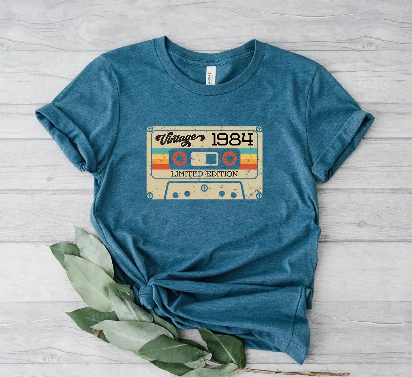 Vintage 1984 Limited Edition Cassette T Shirt 40Th Birthday Party