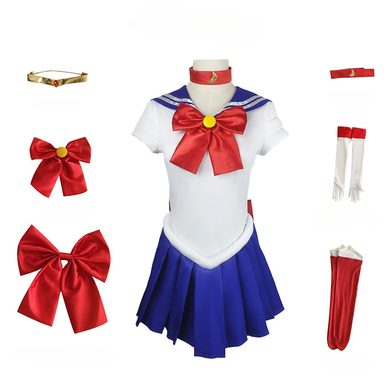 Cosplay Anime Halloween Costumes Sailory Moon Female Dress for Adults Kids Men\'s Game Girls Women Props Carnival Dress Up Party