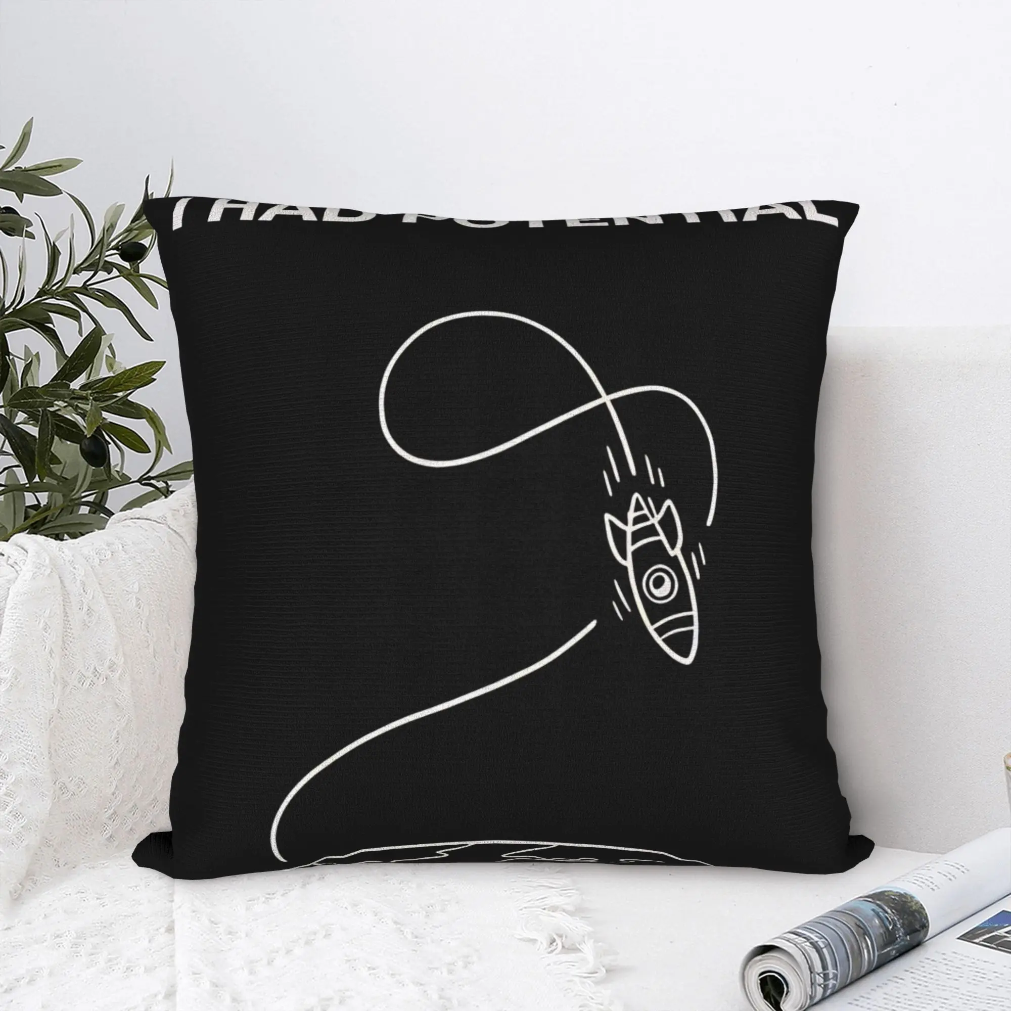 I Had Potential Space Nerd Gumor Ryan Gosling Project Hail Mary Pillowcases Pillow Case For Living Room Bed Chair Pillow Cover
