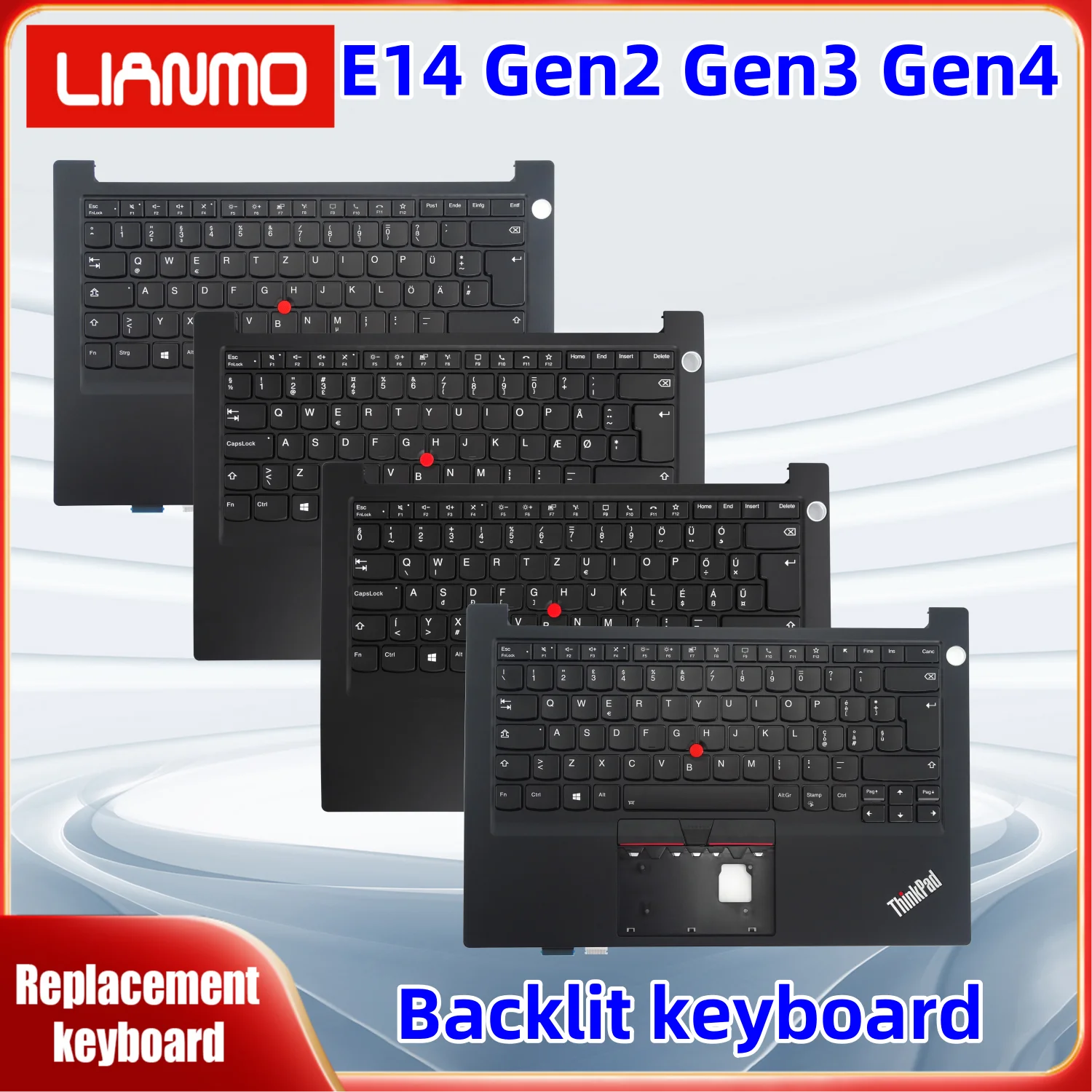 

Suitable for Lenovo ThinkPad E14 Gen2 Gen3 Gen4/Switzerland/German/Italian/Denmark/Hungary/backlit keyboard