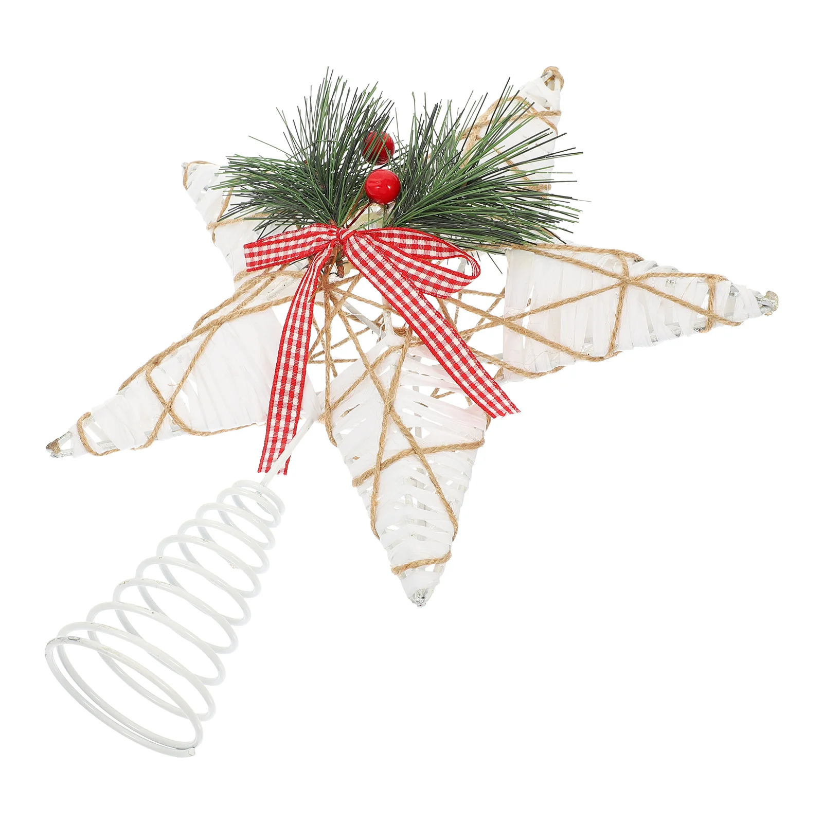 

Xmas Tree Star Topper Lightweight Five-Pointed Christmas Tree Ornament Xmas Decoration Treetop Star Festive Decor