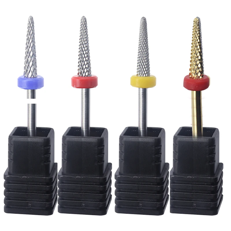 Gorący! Pro Whole Carbide Nail Drill Bits Nail Art Electric Drill Machine Files Nail Art Tools wycinają i polerują dno paznokcia