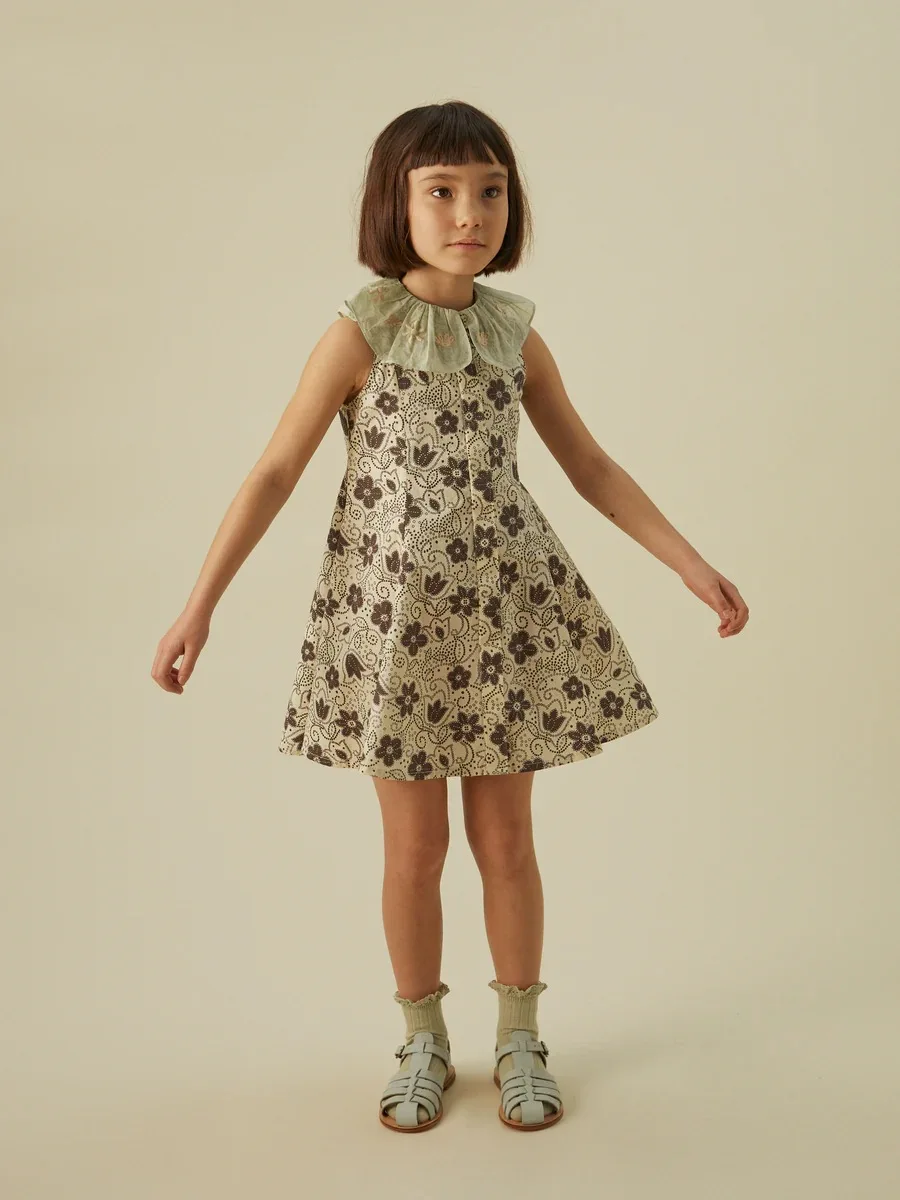 APO-vestido de princesa para niña, traje de vacaciones, Falda bordada, ropa para bebé de 2 a 6, 8 y 10 años