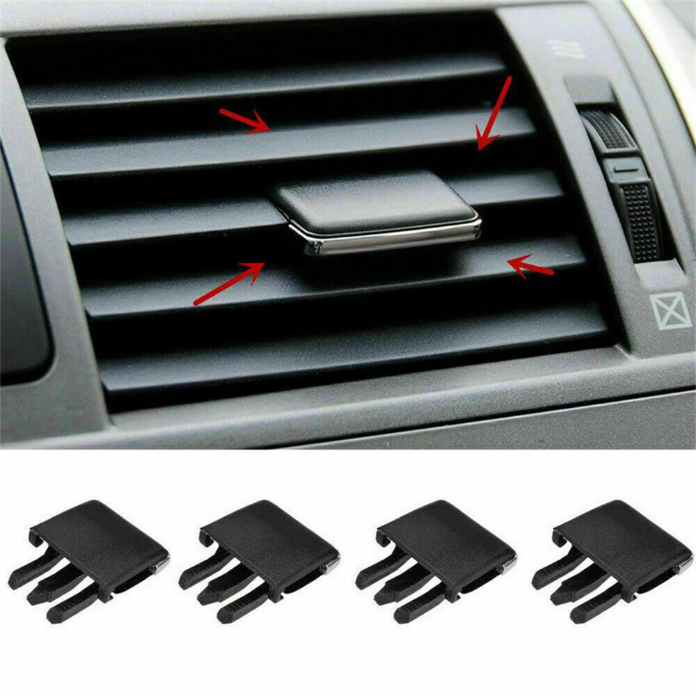 ​4 Pcs Auto Car  Air Conditioning Vent Car Center Dash A/C Vent Louvre Blade Slice Air Conditioning Leaf Clips Set Accessories