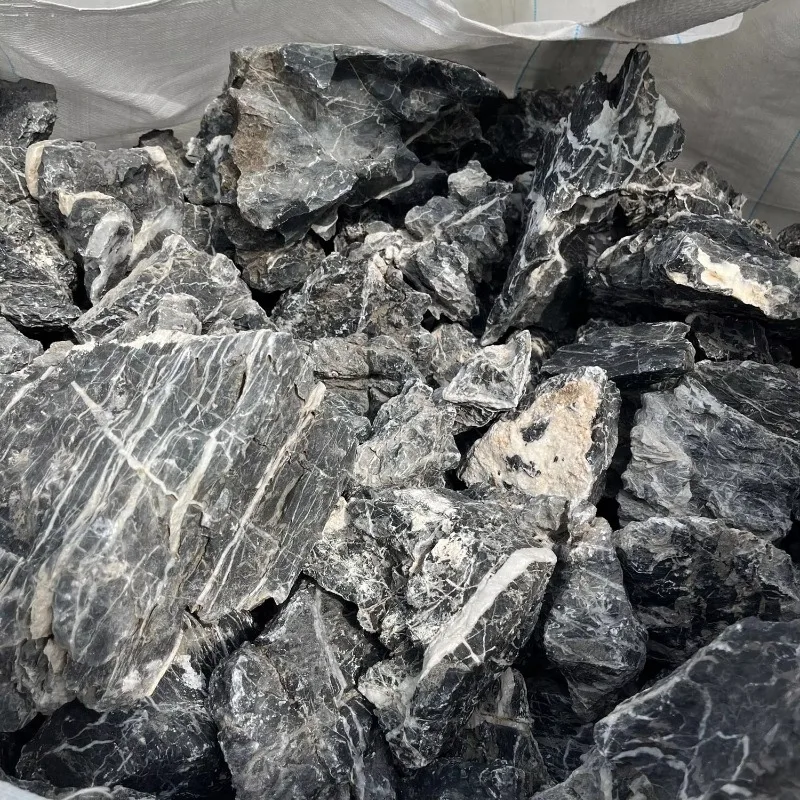 Modern natural stone aquarium decorative dragon stone block