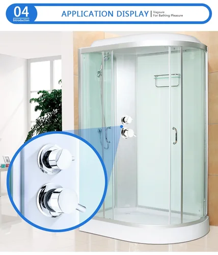 Imagen 2 del producto 2/3/4/5 vías salida de agua rosca centro distancia 10cm válvula mezcladora latón baño ducha grifo mezclador cabina