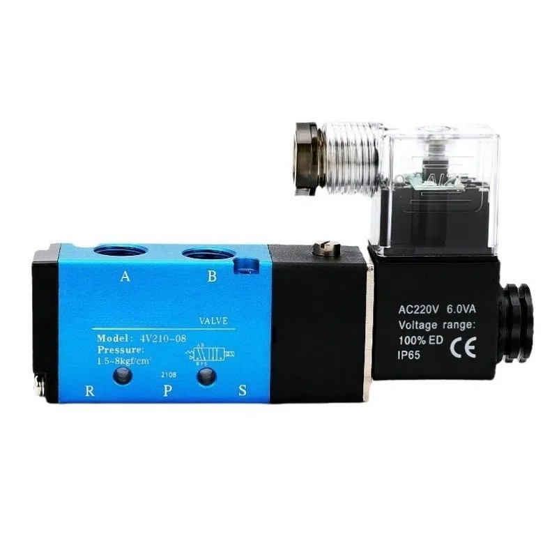 Electromagnetic Valve 4V210-08 Pneumatic Cylinder 220V Control Valve 24V Two-position Five-way 4V3104M