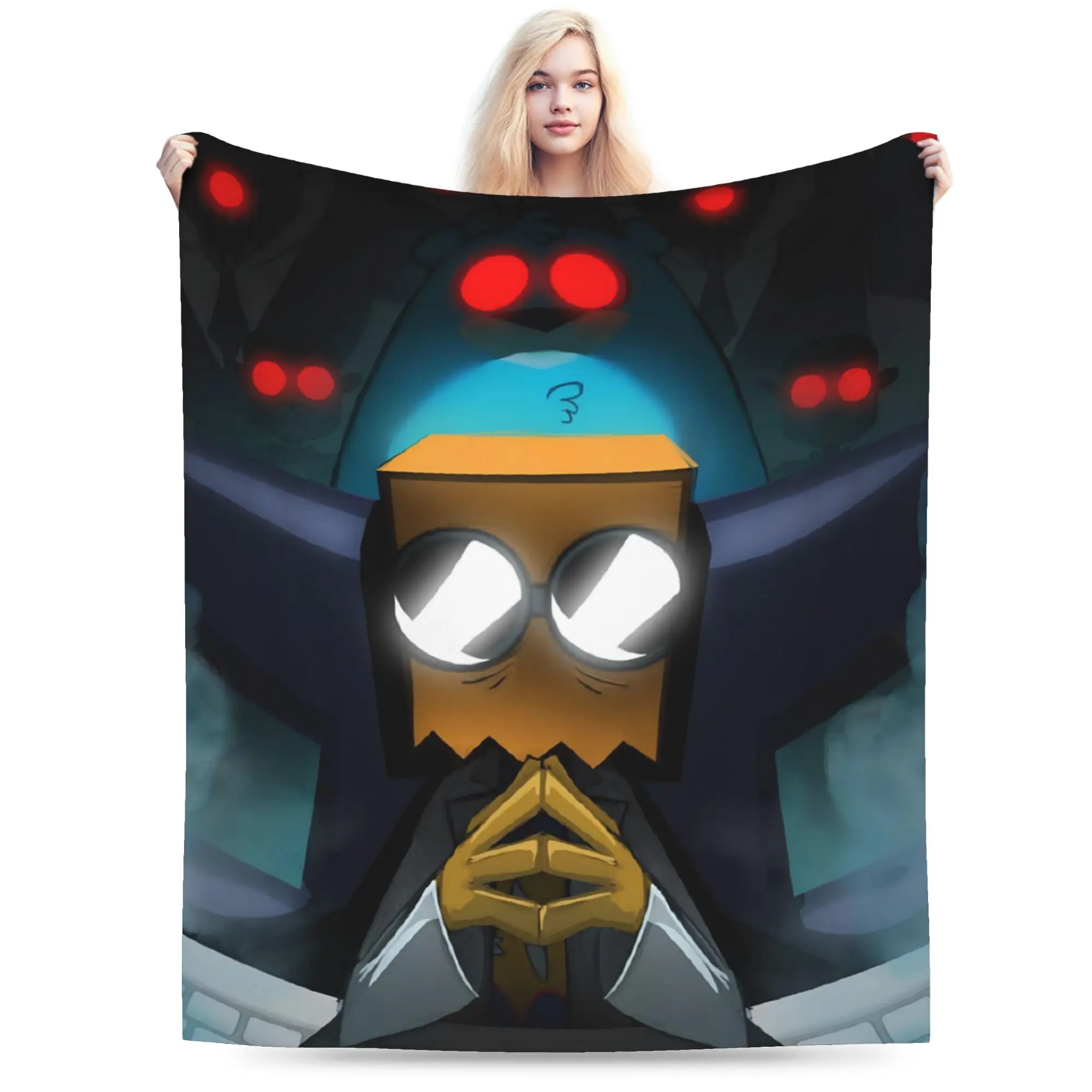 Villainous Comdy Throw Blanket for Couch  Fuzzy Soft Plush Blanket 50x60 Inches Multi-size Bedspread for All Seasons