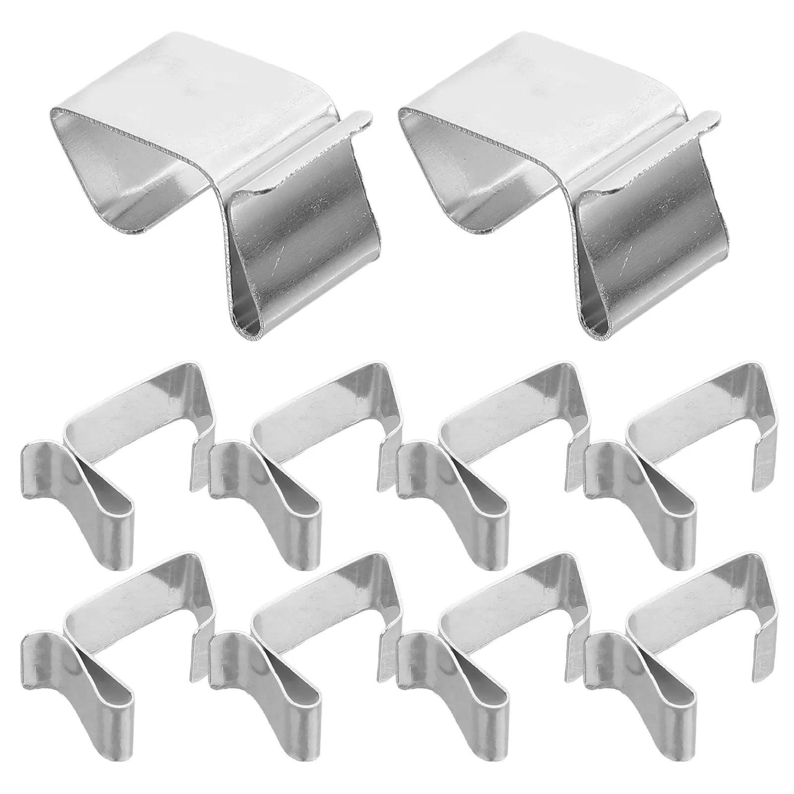 

50Pcs Christmas Light Clips Weatherproof Stainless Steel Outdoor Hooks for Hanging Roof String Lights Garland Gutter Light Clips