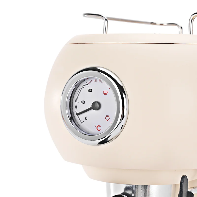 Mcilpoog 19Bar Semi Automatic Espresso Machine With Powerful Steamer,Compact Espresso Coffee Maker for Cappuccino or Latte.