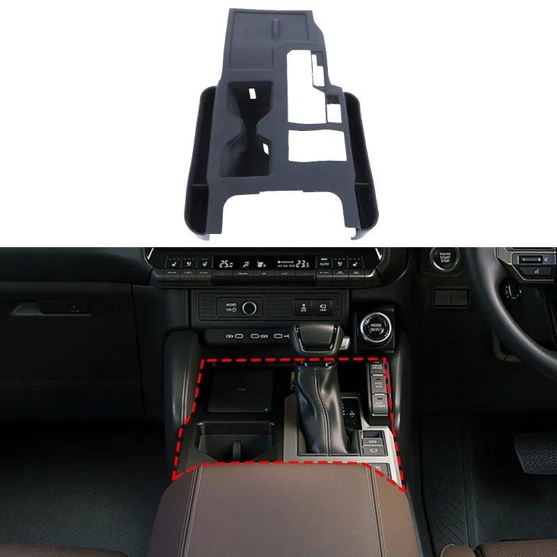 

Силиконовая накладка на центральную консоль (с ящиком для хранения) для 2024+ Toyota Prado, правая автомобильные аксессуары