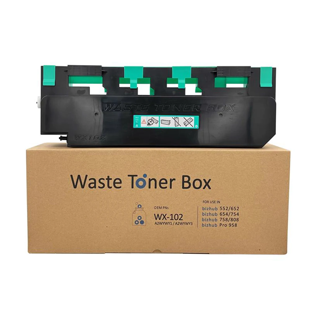 

WX-102 High Quality Waste Toner Box for Konica Minolta Bizhub 552 652 654 754 758 808 958 Waste Toner Container A2WYWY1 A2WYWY3