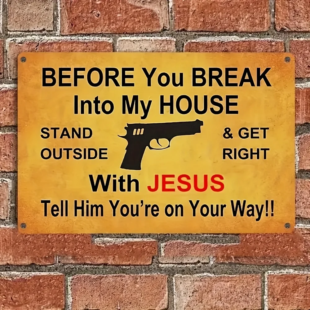 2D 1pc Metal Sign - 