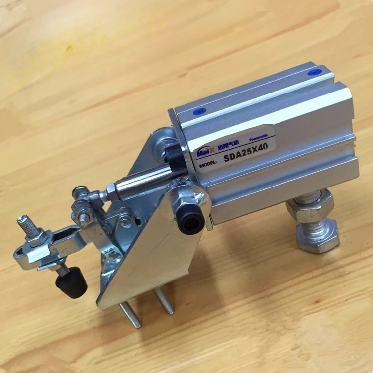 Pneumatic Hold Down Toggle Clamp Air Powered Cylinder Adjustable Professional