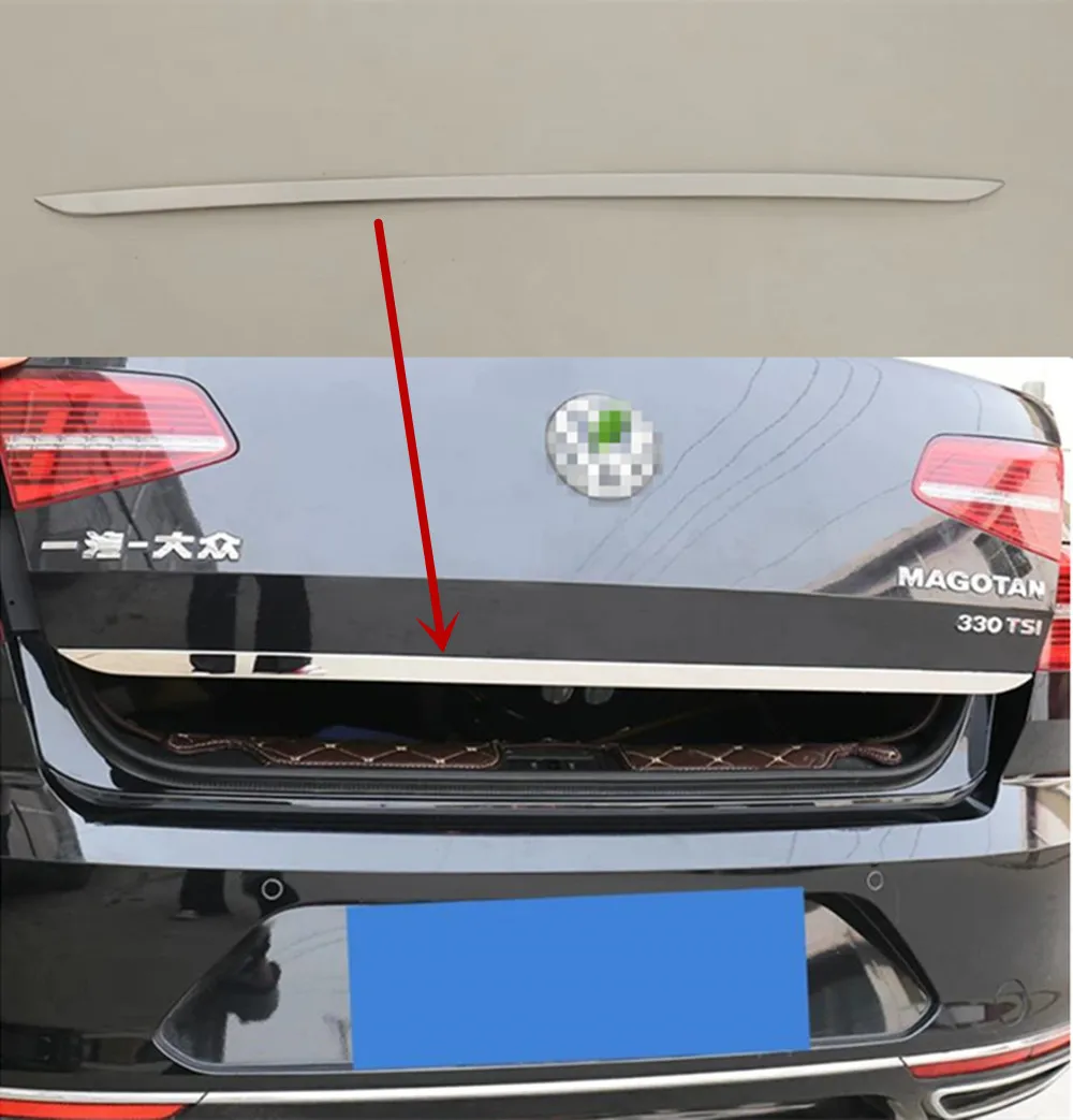 Image of Passend für VW PASSAT B8 2017 2018 2021 Heckklappenabdeckung Zierleiste Verkleidung Styling