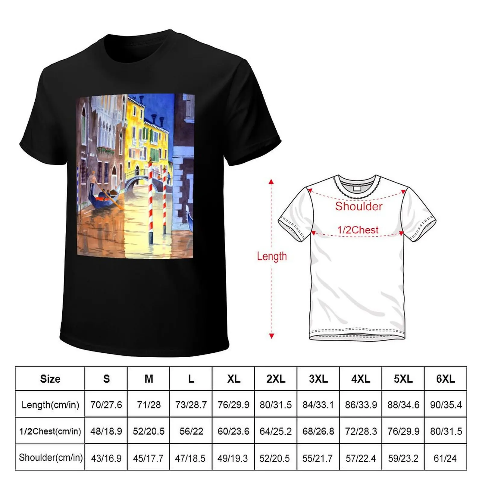 Reflections Of Venice Italy T-Shirt baggy shirts anime figures summer clothes rapper graphic tees men t shirts