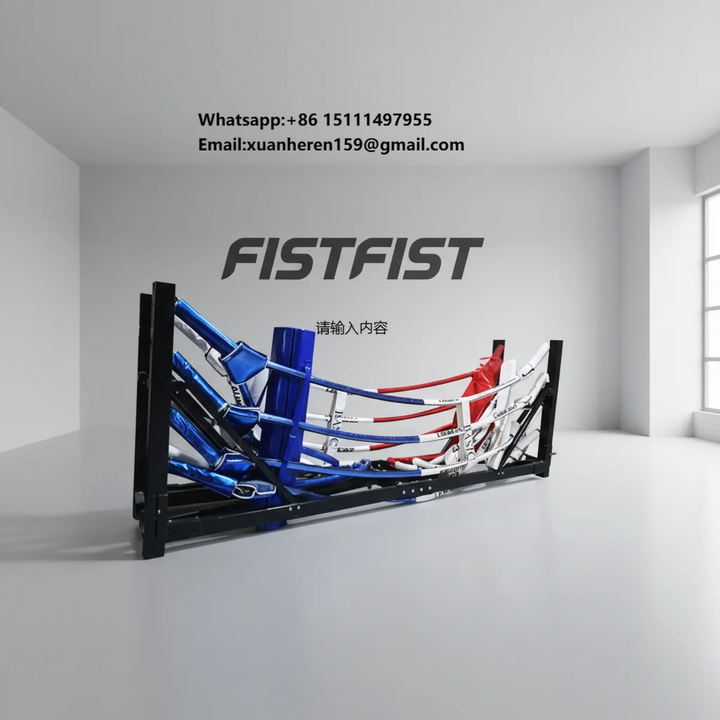 Fist Ring De Boxeo Plegable 4m/5m Custom Logo Portable Extendable Boxing Ring for Export Collapsible Floor Boxing Ring